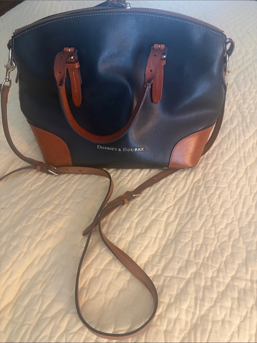 Dooney & Bourke Claremont Domed Satchel with Crossbody Strap